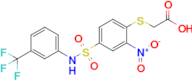 2-((2-Nitro-4-(n-(3-(trifluoromethyl)phenyl)sulfamoyl)phenyl)thio)acetic acid