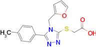 2-((4-(Furan-2-ylmethyl)-5-(p-tolyl)-4h-1,2,4-triazol-3-yl)thio)acetic acid