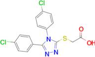 2-((4,5-Bis(4-chlorophenyl)-4h-1,2,4-triazol-3-yl)thio)acetic acid