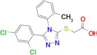 2-((5-(2,4-Dichlorophenyl)-4-(o-tolyl)-4h-1,2,4-triazol-3-yl)thio)acetic acid