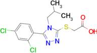 2-((5-(2,4-Dichlorophenyl)-4-isobutyl-4h-1,2,4-triazol-3-yl)thio)acetic acid