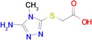 2-((5-Amino-4-methyl-4h-1,2,4-triazol-3-yl)thio)acetic acid