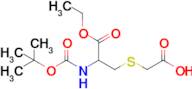 2-((2-((Tert-butoxycarbonyl)amino)-3-ethoxy-3-oxopropyl)thio)acetic acid