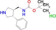 Tert-butyl (((3s,4r)-4-phenylpyrrolidin-3-yl)methyl)carbamate hydrochloride