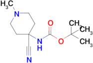 Tert-butyl (4-cyano-1-methylpiperidin-4-yl)carbamate