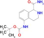 Tert-butyl (1-carbamoyl-1,2,3,4-tetrahydroisoquinolin-5-yl)carbamate