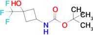 Tert-butyl (3-hydroxy-3-(trifluoromethyl)cyclobutyl)carbamate