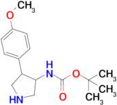 Tert-butyl (4-(4-methoxyphenyl)pyrrolidin-3-yl)carbamate