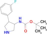 Tert-butyl (4-(3-fluorophenyl)pyrrolidin-3-yl)carbamate