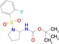 Tert-butyl (1-((2-fluorophenyl)sulfonyl)pyrrolidin-2-yl)carbamate