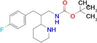 Tert-butyl (3-(4-fluorophenyl)-2-(piperidin-2-yl)propyl)carbamate