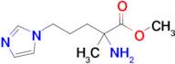 Methyl 2-amino-5-(1h-imidazol-1-yl)-2-methylpentanoate