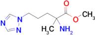 Methyl 2-amino-2-methyl-5-(1h-1,2,4-triazol-1-yl)pentanoate