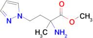 Methyl 2-amino-2-methyl-4-(1h-pyrazol-1-yl)butanoate