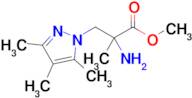 Methyl 2-amino-2-methyl-3-(3,4,5-trimethyl-1h-pyrazol-1-yl)propanoate