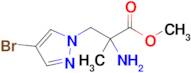 Methyl 2-amino-3-(4-bromo-1h-pyrazol-1-yl)-2-methylpropanoate