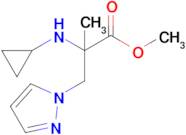 Methyl 2-(cyclopropylamino)-2-methyl-3-(1h-pyrazol-1-yl)propanoate