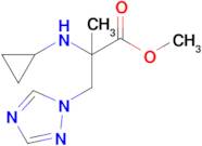 Methyl 2-(cyclopropylamino)-2-methyl-3-(1h-1,2,4-triazol-1-yl)propanoate