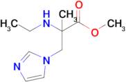 Methyl 2-(ethylamino)-3-(1h-imidazol-1-yl)-2-methylpropanoate
