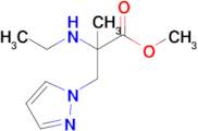 Methyl 2-(ethylamino)-2-methyl-3-(1h-pyrazol-1-yl)propanoate