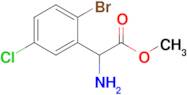 Methyl 2-amino-2-(2-bromo-5-chlorophenyl)acetate