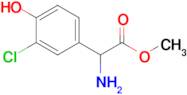 Methyl 2-amino-2-(3-chloro-4-hydroxyphenyl)acetate