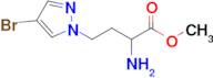 Methyl 2-amino-4-(4-bromo-1h-pyrazol-1-yl)butanoate