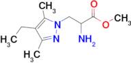 Methyl 2-amino-3-(4-ethyl-3,5-dimethyl-1h-pyrazol-1-yl)propanoate