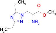 Methyl 2-amino-3-(3,5-diethyl-1h-1,2,4-triazol-1-yl)propanoate