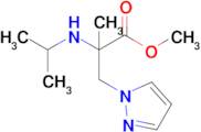 Methyl 2-(isopropylamino)-2-methyl-3-(1h-pyrazol-1-yl)propanoate