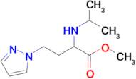 Methyl 2-(isopropylamino)-4-(1h-pyrazol-1-yl)butanoate