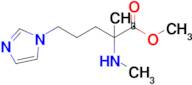 Methyl 5-(1h-imidazol-1-yl)-2-methyl-2-(methylamino)pentanoate