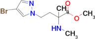 Methyl 4-(4-bromo-1h-pyrazol-1-yl)-2-methyl-2-(methylamino)butanoate