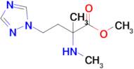 Methyl 2-methyl-2-(methylamino)-4-(1h-1,2,4-triazol-1-yl)butanoate