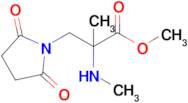 Methyl 3-(2,5-dioxopyrrolidin-1-yl)-2-methyl-2-(methylamino)propanoate