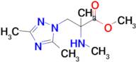 Methyl 3-(3,5-dimethyl-1h-1,2,4-triazol-1-yl)-2-methyl-2-(methylamino)propanoate