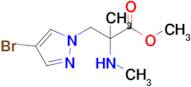 Methyl 3-(4-bromo-1h-pyrazol-1-yl)-2-methyl-2-(methylamino)propanoate