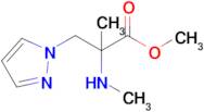 Methyl 2-methyl-2-(methylamino)-3-(1h-pyrazol-1-yl)propanoate