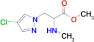 Methyl 3-(4-chloro-1h-pyrazol-1-yl)-2-(methylamino)propanoate