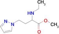 Methyl 2-(ethylamino)-4-(1h-pyrazol-1-yl)butanoate