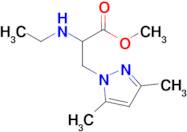 Methyl 3-(3,5-dimethyl-1h-pyrazol-1-yl)-2-(ethylamino)propanoate