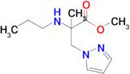 Methyl 2-methyl-2-(propylamino)-3-(1h-pyrazol-1-yl)propanoate