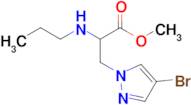 Methyl 3-(4-bromo-1h-pyrazol-1-yl)-2-(propylamino)propanoate