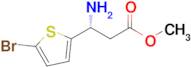 Methyl (r)-3-amino-3-(5-bromothiophen-2-yl)propanoate