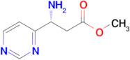 Methyl (r)-3-amino-3-(pyrimidin-4-yl)propanoate