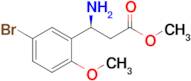 Methyl (s)-3-amino-3-(5-bromo-2-methoxyphenyl)propanoate