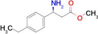 Methyl (s)-3-amino-3-(4-ethylphenyl)propanoate