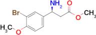 Methyl (s)-3-amino-3-(3-bromo-4-methoxyphenyl)propanoate