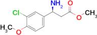 Methyl (s)-3-amino-3-(3-chloro-4-methoxyphenyl)propanoate