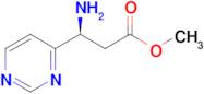 Methyl (s)-3-amino-3-(pyrimidin-4-yl)propanoate